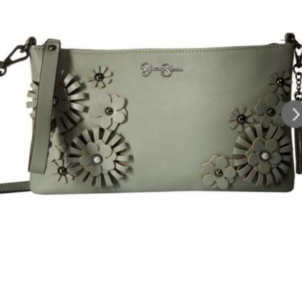 Jessica Simpson Natalia Clutch Crossbody Sage Bag Purse in Sage NWT